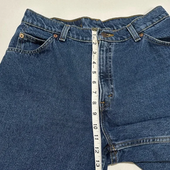 VTG 90s Levi’s Orange Tab Denim Shorts 951 Relaxed Fit Size 12 Jorts - Picture 10 of 11